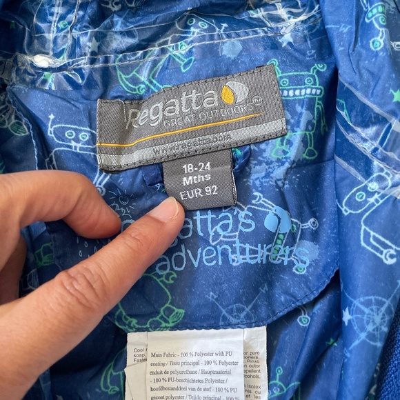 3/$20 Regatta Toddler Rain suit - Picture 5 of 7
